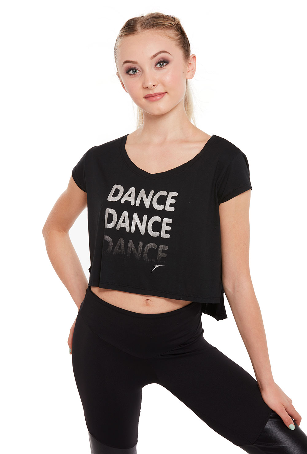 Dance Graphic Crop T-shirt - Porselli Dancewear
