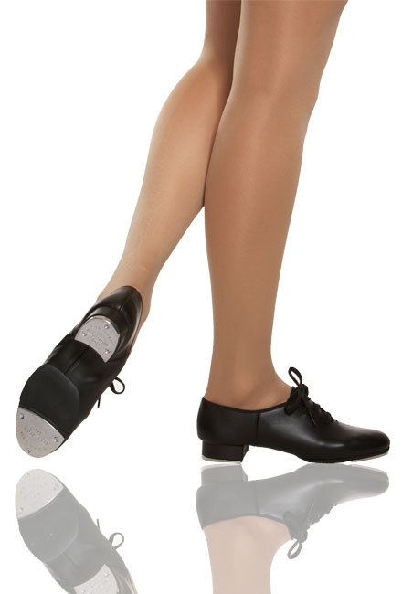 s.lemon Tap Shoe for Girls,Unisex Kids Adult Black Full Sole Lace Up Tip Tap Dance Shoes 