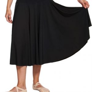 plain black character skirt